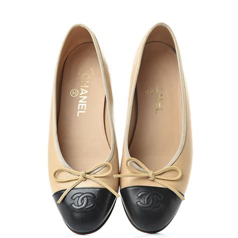 ballerines chanel noires|chanel ballet flats beige.